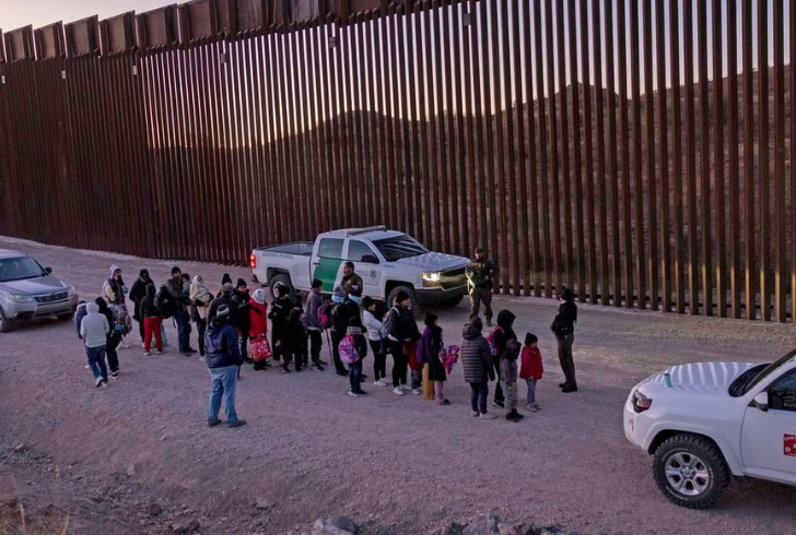 Trump talks about border security.